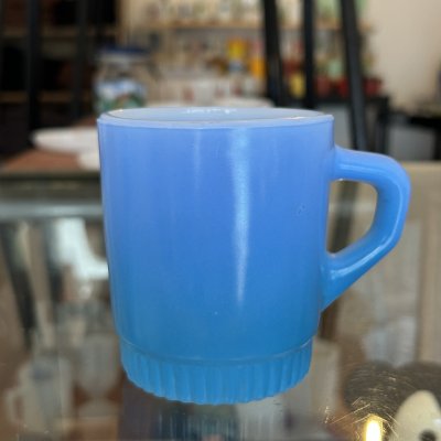 画像1: リブボトム　水色・青　2