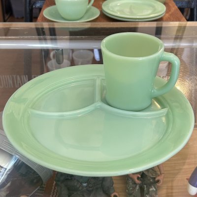 画像4: 3コンパートメントプレート(初期製造のGLASS刻印)